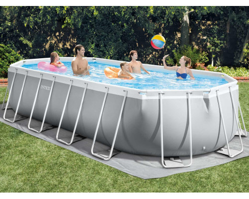 Басейн каркасний овальний 12в1 INTEX 26798, 610 x 305 х 122 см, сірий