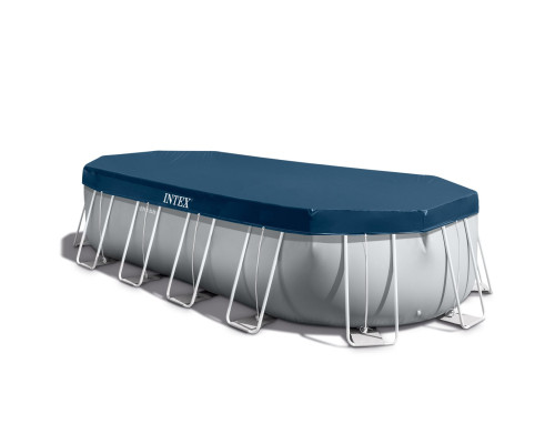 Басейн каркасний овальний 12в1 INTEX 26798, 610 x 305 х 122 см, сірий