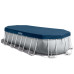 Басейн каркасний овальний 18в1 INTEX 26798, 610 x 305 x 122 см, сірий