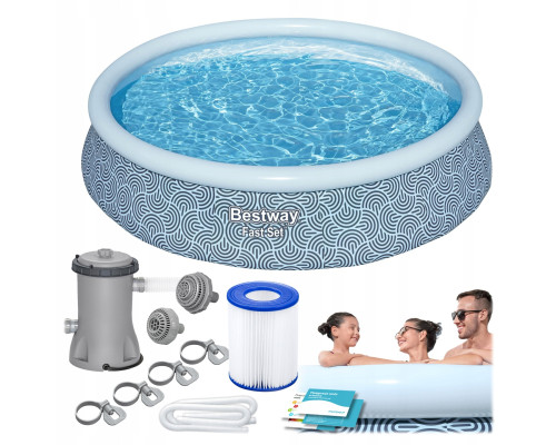 Басейн надувний 9в1 Bestway 57376N 396 х 84 см