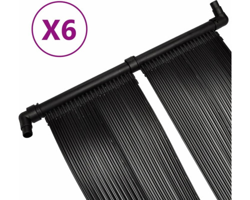 Сонячні панелі для обігріву басейну vidaXL 6 шт, 80x620 см