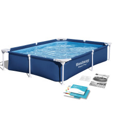 Басейн каркасний прямокутний Bestway 56401N, 221 x 150 x 43 см 