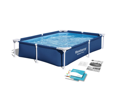 Басейн каркасний прямокутний Bestway 56401N, 221 x 150 x 43 см Басейн каркасний прямокутний Bestway 56401N, 221 x 150 x 43 см