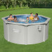 Басейн каркасний Bestway Hydrium з аксесуарами, 300 x 120 см, світло - сірий