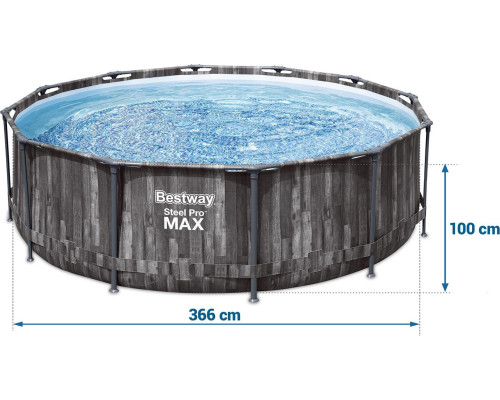 Басейн каркасний 10в1 Bestway 5614X Steel Pro Max 366 см Басейн каркасний 10в1 Bestway 5614X Steel Pro Max 366 см