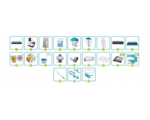 Басейн каркасний 21в1 Intex 26364 732 х 366 х 132 см