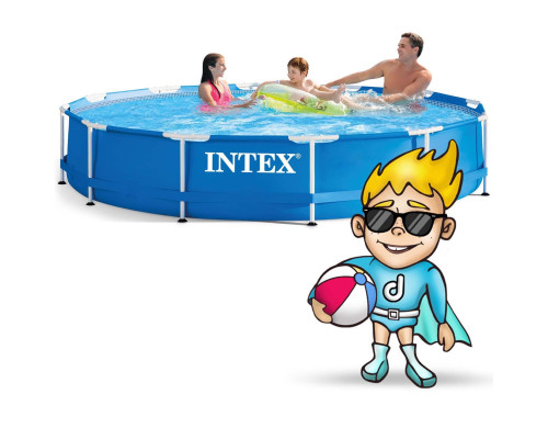Басейн каркасний 16в1 INTEX 28212, 366 x 76 см, синій Басейн каркасний 16в1 INTEX 28212, 366 x 76 см, синій