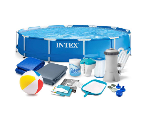 Басейн каркасний 16в1 INTEX 28212, 366 x 76 см, синій Басейн каркасний 16в1 INTEX 28212, 366 x 76 см, синій