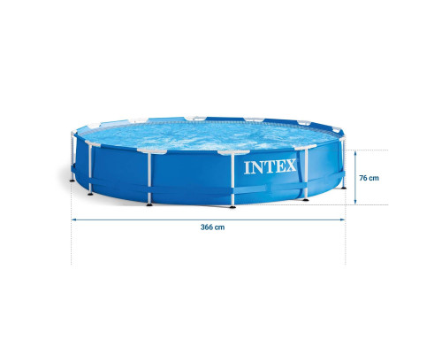 Басейн каркасний 16в1 INTEX 28212, 366 x 76 см, синій Басейн каркасний 16в1 INTEX 28212, 366 x 76 см, синій
