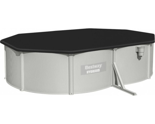 Басейн каркасний овальний 10в1 Bestway 56586 Hydrium 500 x 360 см, світло-сірий