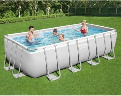 Басейн каркасний прямокутний Bestway 56670 Power Steel 488 x 244 см - білий Басейн каркасний прямокутний Bestway 56670 Power Steel 488 x 244 см - білий