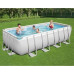 Басейн каркасний прямокутний Bestway 56670 Power Steel 488 x 244 см - білий