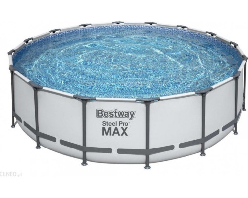 Басейн каркасний 5в1 BESTWAY Steel Pro MAX 488x122 см + драбина + кришка
