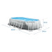 Басейн каркасний овальний 12в1 INTEX 26796, 503 x 274 x 122 см, сірий