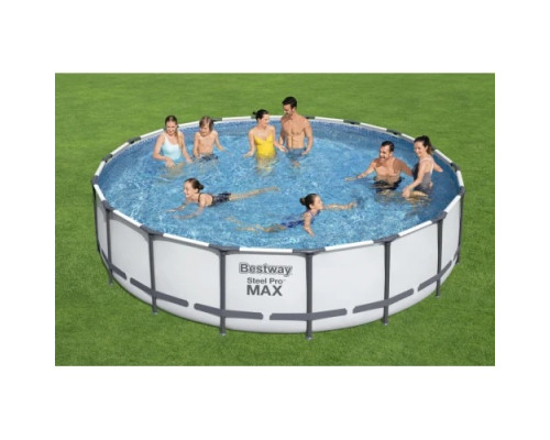 Басейн каркасний 5в1 BESTWAY Steel Pro MAX 549 x 122 см + насос + кришка + сходи