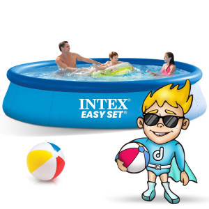 Басейн надувний 15в1 INTEX 28142, 396 x 84 см, блакитний
