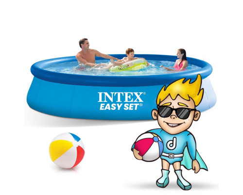 Басейн надувний 15в1 INTEX 28142, 396 x 84 см, блакитний Басейн надувний 15в1 INTEX 28142, 396 x 84 см, блакитний