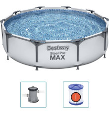 Басейн каркасний 3в1 Bestway 56408 Steel Pro Max 305 см