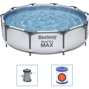 Басейн каркасний 3в1 Bestway 56408 Steel Pro Max 305 см