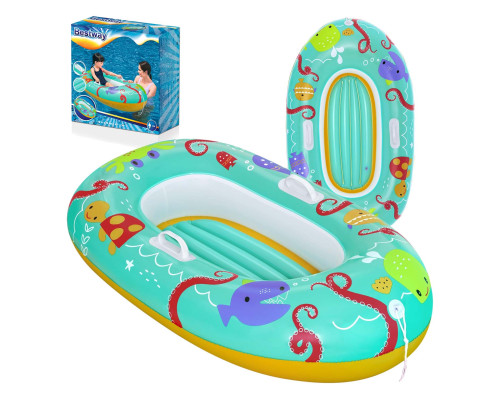 Пліт надувний для плавання Bestway 34009 бірюзовий, 119 x 79 см