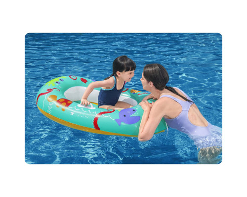 Пліт надувний для плавання Bestway 34009 бірюзовий, 119 x 79 см