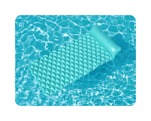 Матрац надувний для плавання Bestway 44020 бірюзовий, 213 x 86 см