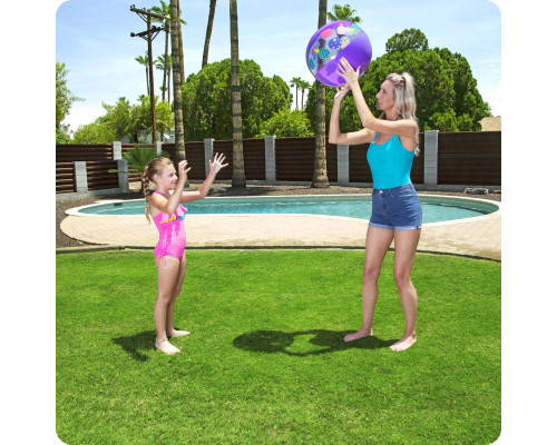 М'яч надувний пляжний Bestway 31036 фіолетовий, 51 см