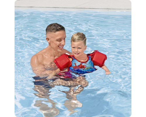 Жилет для плавання з нарукавниками Bestway 98795 Людина-павук