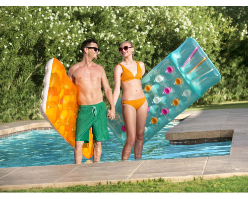 Матрац надувний для плавання Bestway 43014 бірюзовий, 188 x 71 см