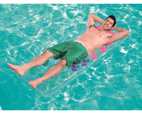 Матрац надувний пляжний з віконцем Bestway 43040 прозорий, 188 x 71 см