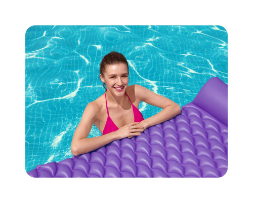 Матрац надувний для плавання Bestway 44020 фіолетовий, 213 x 86 см