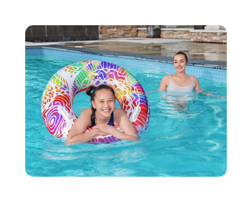 Коло надувне для плавання Bestway 36084 червоне, 91 см