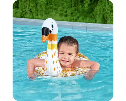 Коло надувне для басейну Bestway 36306 Лебідь, 61 см
