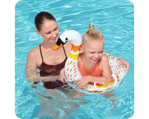 Коло надувне для басейну Bestway 36306 Лебідь, 61 см