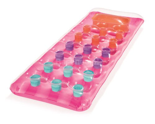 Матрац надувний пляжний з віконцем Bestway 43040 рожевий, 188 x 71 см