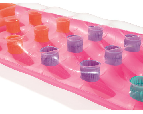 Матрац надувний пляжний з віконцем Bestway 43040 рожевий, 188 x 71 см