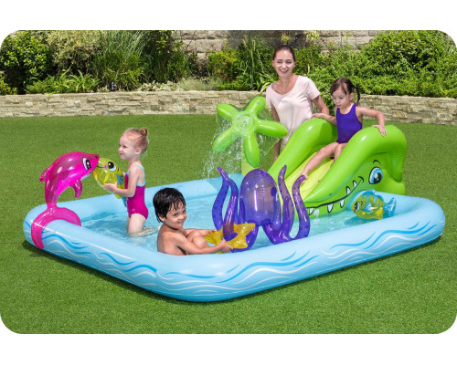 Надувний ігровий майданчик Акваріум Bestway 53052 239x206x86 см