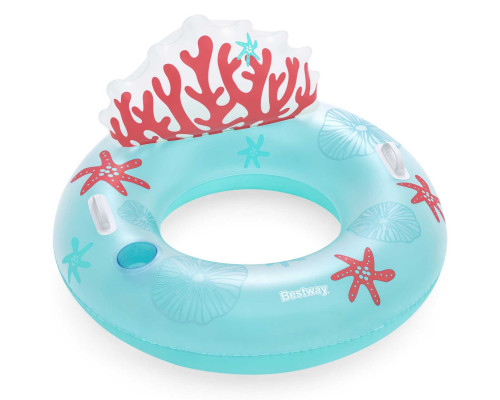 Коло надувне зі спинкою Bestway 43730 Корали, 107 x 113 см