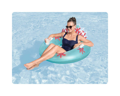 Коло надувне зі спинкою Bestway 43730 Корали, 107 x 113 см