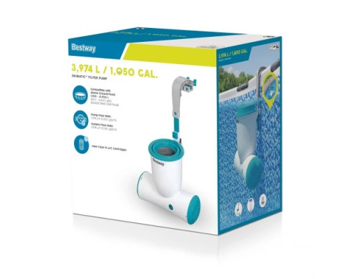 Насос фільтрувальний зі скімером та картриджем Bestway 58469