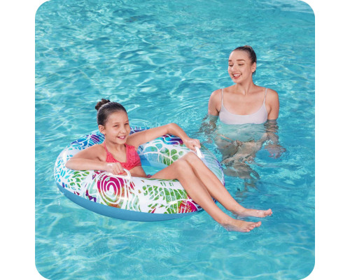 Коло надувне для плавання Bestway 36084 блакитне, 91 см