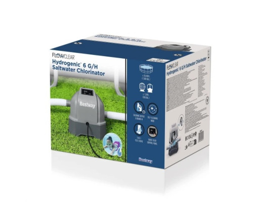 Хлоргенератор солоної води для басейнів BESTWAY + тест-смужки