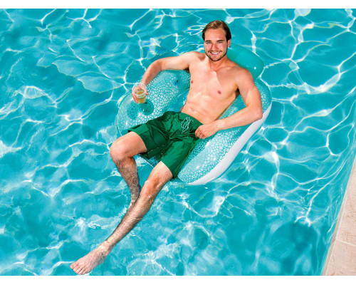 Крісло надувне для плавання Bestway 43097 блакитне, 102 х 94 см