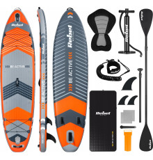 Надувна SUP дошка (Сапборд) Rebel ACTIVE RBA-4507 335 помаранчево-сіра