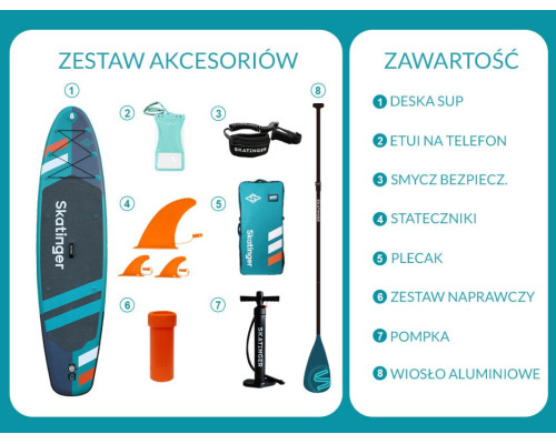 Надувна SUP дошка (Сапборд) Skatinger Jade 320 Надувна SUP дошка (Сапборд) Skatinger Jade 320