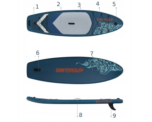 Надувна SUP дошка (Сапборд) Santasup ITIMPORT YC12 XXXL 300 Надувна SUP дошка (Сапборд) Santasup ITIMPORT YC12 XXXL 300