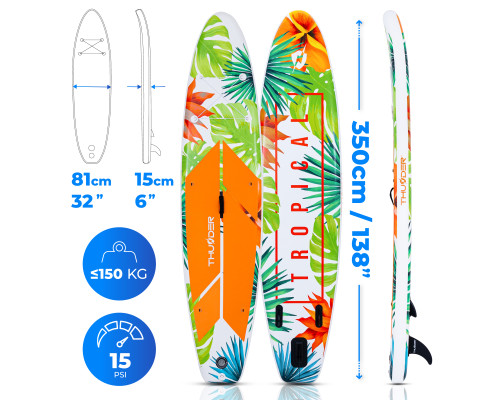 Надувна SUP дошка (Сапборд) THUNDER TROPI-LIGHT 350
