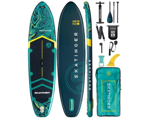 Надувна SUP дошка (Сапборд) Skatinger Prana Lava Green 350 Надувна SUP дошка (Сапборд) Skatinger Prana Lava Green 350