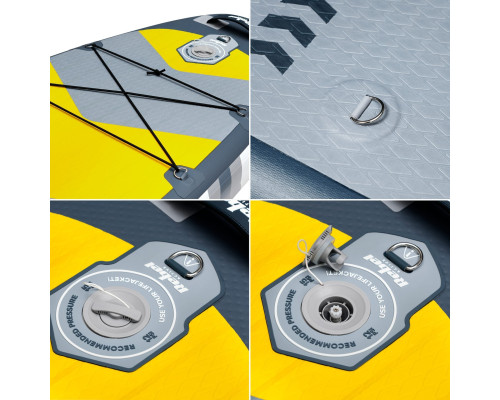 Надувна SUP дошка (Сапборд) REBEL ACTIVE RBA-4507 335 сіро-жовта Надувна SUP дошка (Сапборд) REBEL ACTIVE RBA-4507 335 сіро-жовта