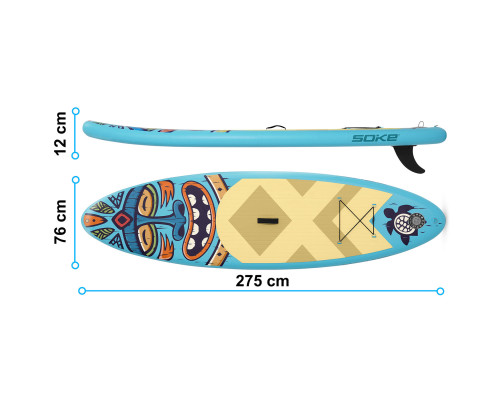 Deska SUP Aquasurf 275 x 76 x 12 cm Soke 850000